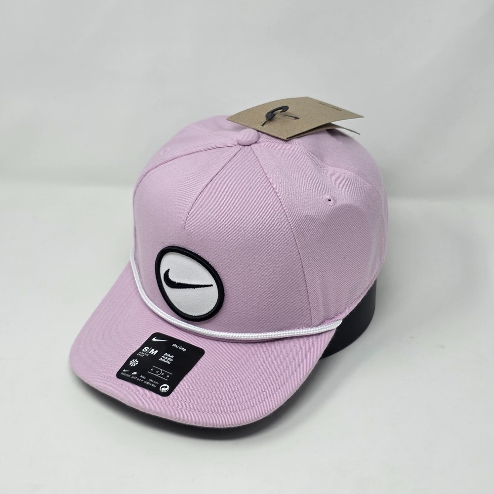 Nike Pro Structured S/M Pink Snapback‎ Adjustable Dri Fit Golf Hat HF7482-676